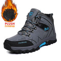 Brand Men Winter Snow Boots Waterproof Leather Sneakers Super  Warm