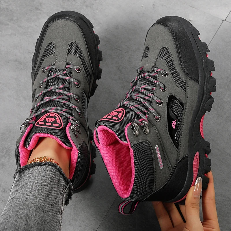 Women Boots Waterproof Outdoor Hiking Boots Women's Safety Work Shoes