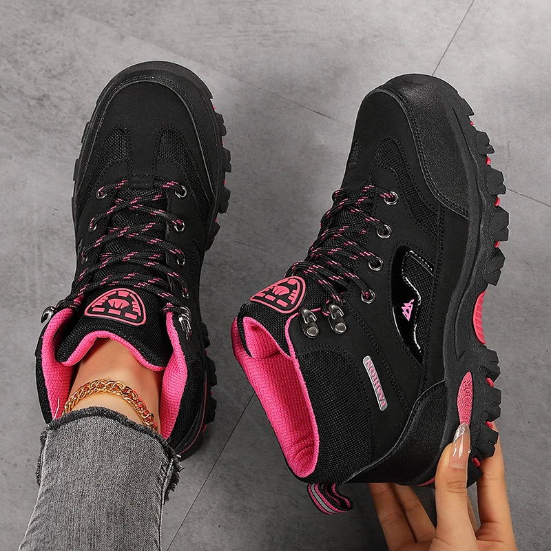 Women Boots Waterproof Outdoor Hiking Boots Women's Safety Work Shoes