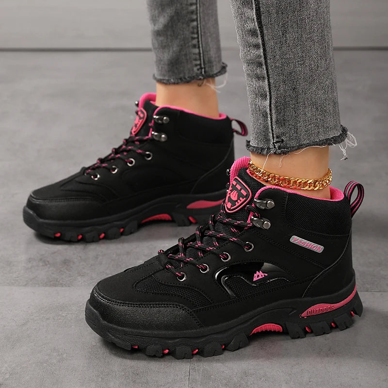 Women Boots Waterproof Outdoor Hiking Boots Women's Safety Work Shoes