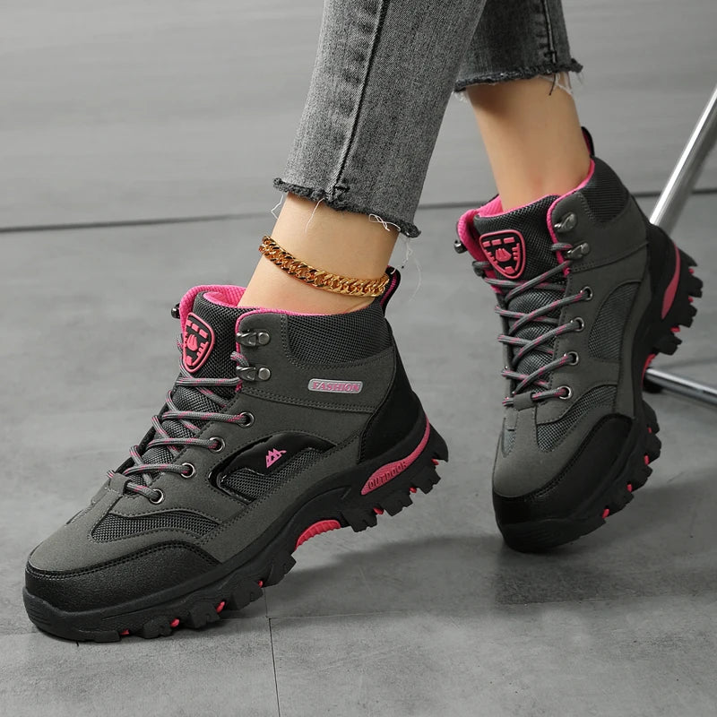 Women Boots Waterproof Outdoor Hiking Boots Women's Safety Work Shoes