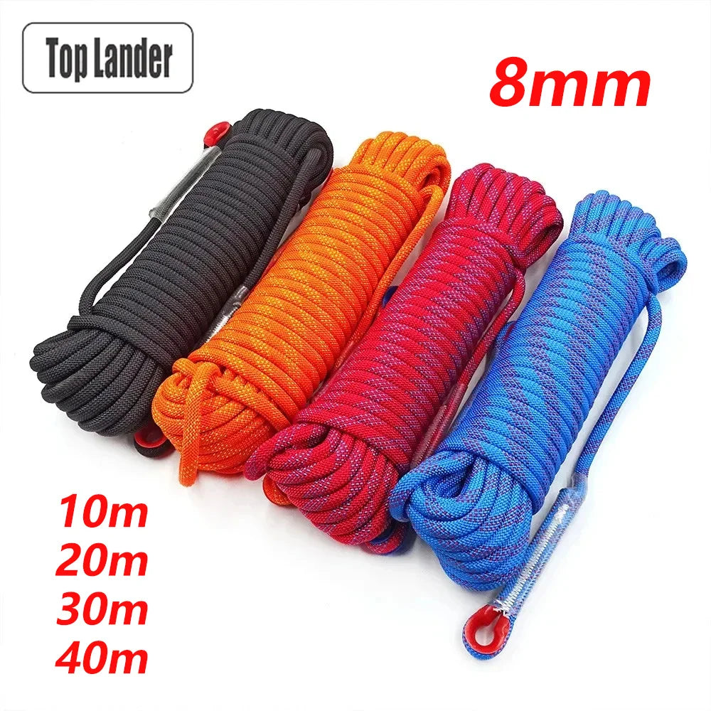 8mm Safety Life Rope Climbing Rope Static Rock Mountaineering Rope