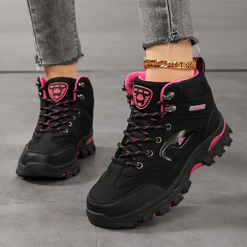 Women Boots Waterproof Outdoor Hiking Boots Women's Safety Work Shoes